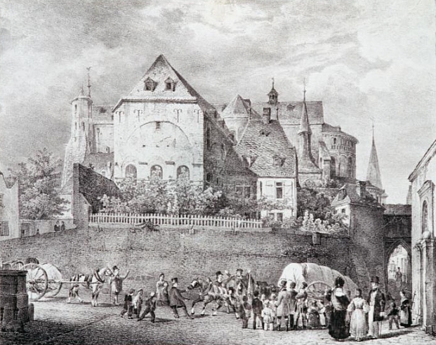 Datei:StMariaImKapitol-AugustBrandmayer-Lithographie-ca1835.jpg